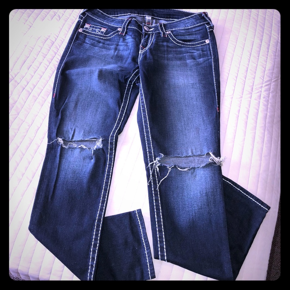 True Religion Ripped Jeans